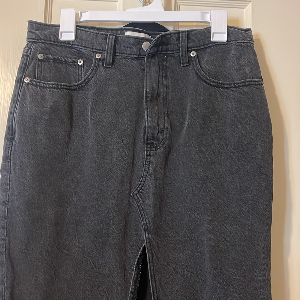 Abercrombie & Fitch Charcoal Denim Skirt - Picture 2 of 6